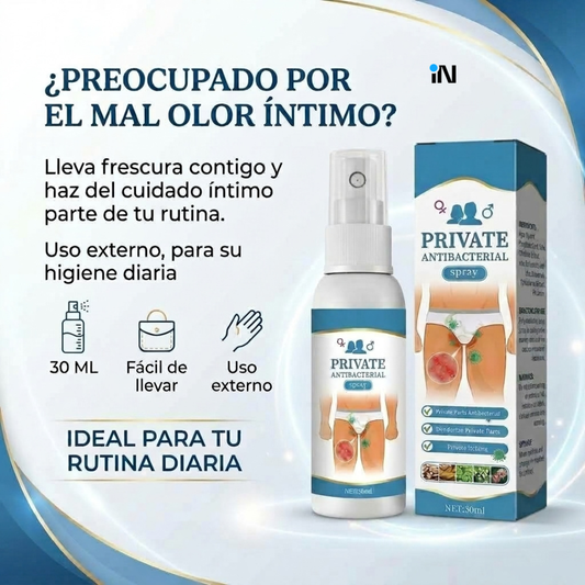 SPRAY ÍNTIMO PARA LOS MALOS OLORES DE 30 ML