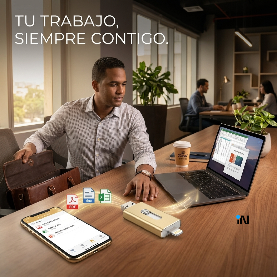 MEMORIA USB INTELIGENTE 3 EN 1 PARA CELULARES IPHONE, ANDROID Y COMPUTADORA  - 256 GB