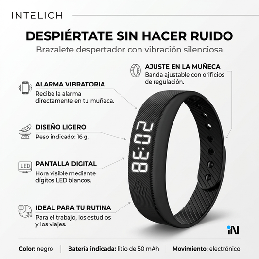 BRAZALETE CON DESPERTADOR VIBRANTE