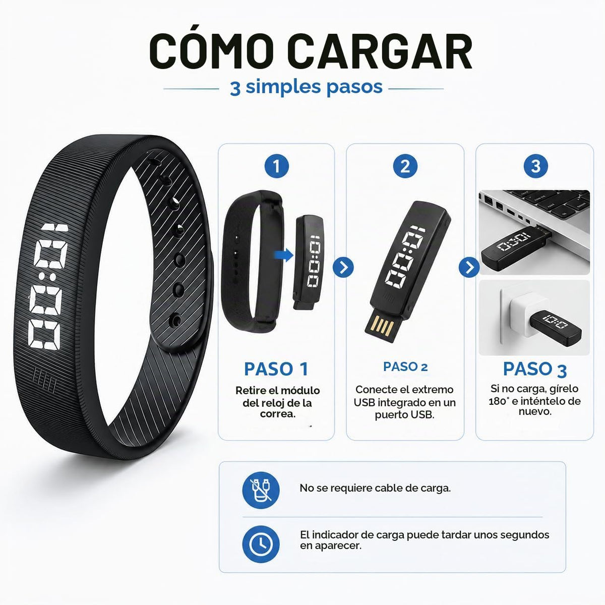 BRAZALETE CON DESPERTADOR VIBRANTE