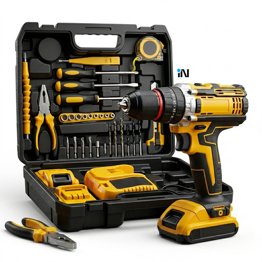 SET DE TALADRO RECARGABLE CON HERRAMIENTAS DW-22